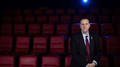 "קשה לי מאוד עם חלק מהנהגת עולם
התרבות בישראל". שר התרבות מיקי זוהר. | אריק סולטן. צולם ב"הוט סינמה", מודיעין