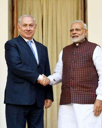 ראש הממשלה בנימין נתניהו וראש ממשלת הודו נרנדרה מודי | אבי אוחיון, לע"מ