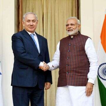 ראש הממשלה בנימין נתניהו וראש ממשלת הודו נרנדרה מודי | אבי אוחיון, לע"מ