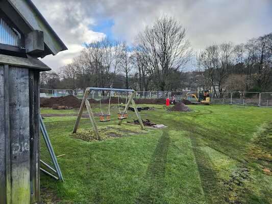 גן המשחקים בו נמצאו הפצצות. | Mark Mather הוושינגטון פוסט