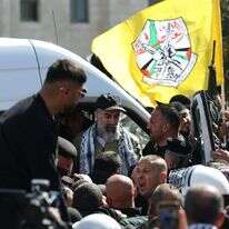 שחרור מחבלים כחלק מעסקת החטופים. | EPA שחרור מחבלים כחלק מעסקת החטופים. | EPA