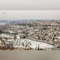 שלג בירושלים. | ארנון בוסאני