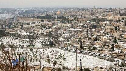 שלג בירושלים. | ארנון בוסאני