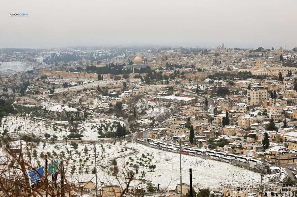 שלג בירושלים. | ארנון בוסאני