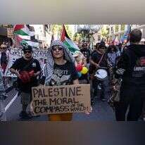 הפגנה פרו פלסטינית באוסטרליה | EPA