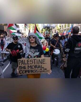 הפגנה פרו פלסטינית באוסטרליה | EPA