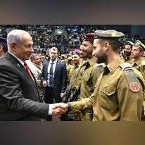 ראש הממשלה בנימין נתניהו בטקס סיום קורס קצינים קרביים. | חיים צח / לע"מ