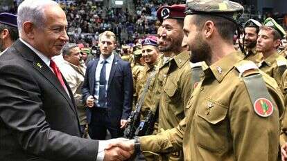 ראש הממשלה בנימין נתניהו בטקס סיום קורס קצינים קרביים. | חיים צח / לע"מ ראש הממשלה בנימין נתניהו בטקס סיום קורס קצינים קרביים. | חיים צח / לע"מ