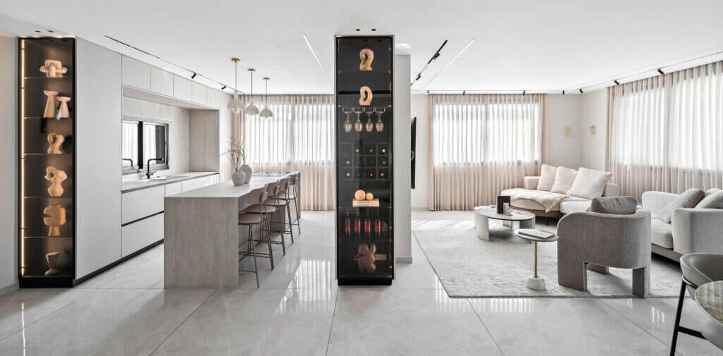 עיצוב פנים חגית אברג'ל ותמר בר ששת. צלם: מאור מויאל, נאנו מטבחים