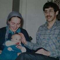 אורי אורבך עם משפחתו. | מתוך האלבום המשפחתי