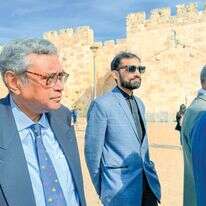 דסגופטה בסיור בירושלים