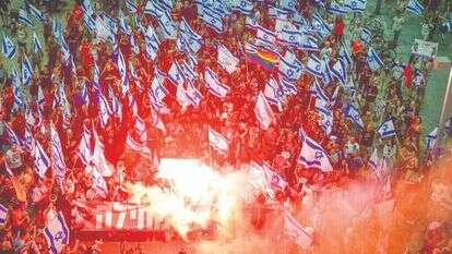 הפגנה בתל־אביב נגד הרפורמה המשפטית, ספטמבר 2023 | אבשלום ששוני, פלאש 90