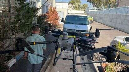 רחפני הברחה שתפסה המשטרה. | דוברות המשטרה