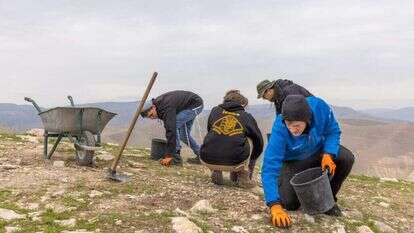 חפירות ארכיאולוגיה בסרטבה. | יוסי אלוני