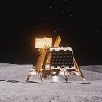 הדמיית בלו גוסט על הירח. | מסך מיוטיוב