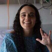 שורדת השבי אמילי דמארי, בבית החולים. | באדיבות משפחת דמארי