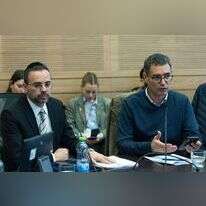 שר הבריאות אוריאל בוסו ומנכ"ל משרד הבריאות משה בר סימן טוב. | יונתן זינדל, פלאש 90