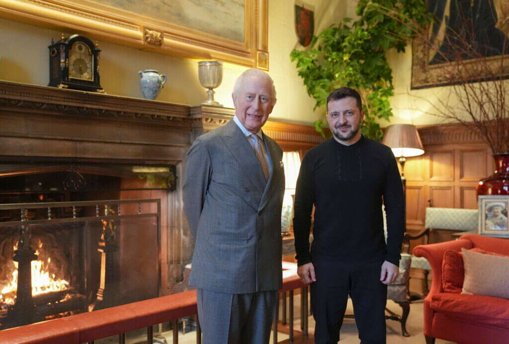 המלך ציארלס פוגש את ולדימיר זלנסקי, | EPA