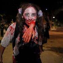 תחפושת בפורים, מצעד הזומבים. | גילי יערי פלאש 90