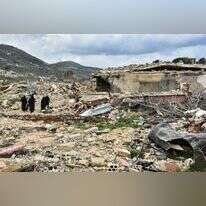 בתים הרוסים בדרום לבנון. | AFP