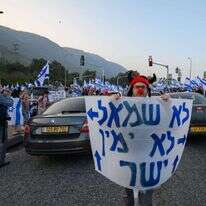 אם הרוב ינסה לעשות משהו שלא נראה למיעוט, הוא ישבור את הכלים. מפגין נגד הרפורמה המשפטית, מרץ 2023. | אייל מרגולין - ג'יני