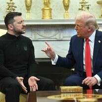 טראמפ וזלנסקי בבית הלבן, בשבוע שעבר. | AFP