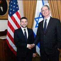 שר האוצר האמריקני, סקוט בסנט, בפגישה עם שר האוצר בצלאל סמוטריץ'