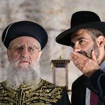 שר הדתות מיכאל מלכיאלי והראשון לציון, הרב יצחק יוסף. | אריה לייב אברמס, פלאש 90