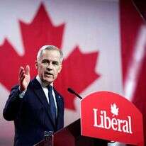 ראש ממשלת קנדה מארק קרני. | ustin Tang/The Canadian Press via AP