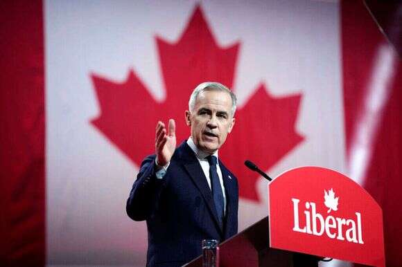ראש ממשלת קנדה מארק קרני. | ustin Tang/The Canadian Press via AP ראש ממשלת קנדה מארק קרני. | ustin Tang/The Canadian Press via AP