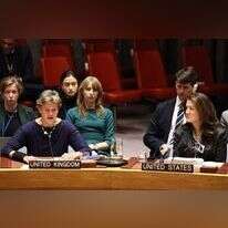 שליחות בריטניה וארה"ב לאו"ם, בדיון במועצת הביטחון. | AFP