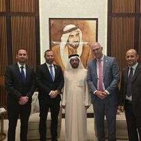 חברי מועצת יש"ע באבו דאבי. דוברות מועצת יש"ע