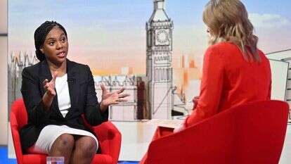 מתוך שידור באולפני BBC. | AFP