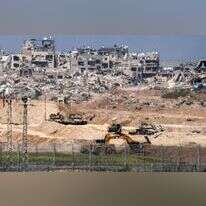 כוחות צה"ל בצפון הרצועה, ביום פרוץ מבצע "עוז וחרב". | AFP