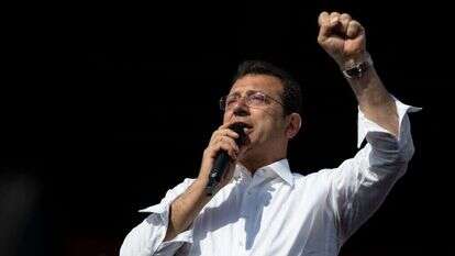 אקרם אימאמאולו, ראש העיר של איסטנבול. | AFP