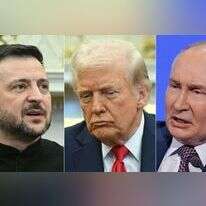 פוטין, טראמפ וזלנסקי. | SAUL LOEB ומקסים שמטוב / מקורות שונים / AFP)