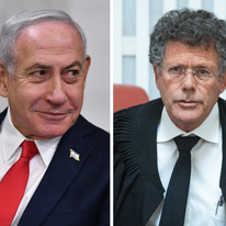 נשיא ביהמ"ש העליון יצחק עמית ורה"מ בנימין נתניהו. צילומים: חיים גולברג - פלאש 90 ו ראובן קסטרו