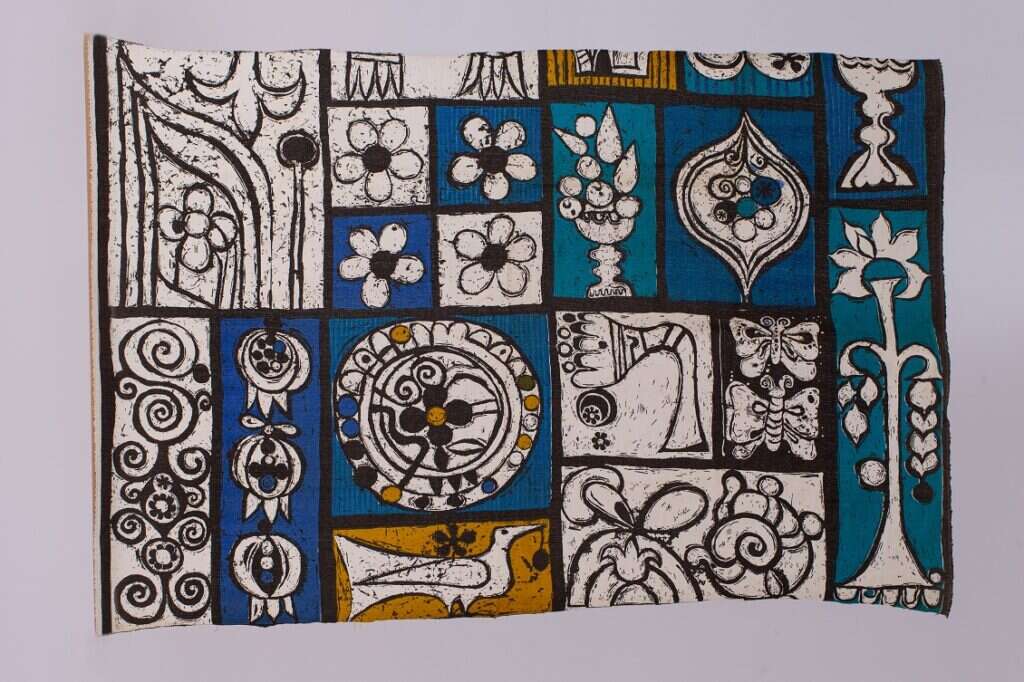 ציונה שמשי, ללא כותרת, 1963-72  עבור משכית באדיבות ארכיון האופנה והטקסטיל ע"ש רוז, שנקר. | אחיקם בן יוסף