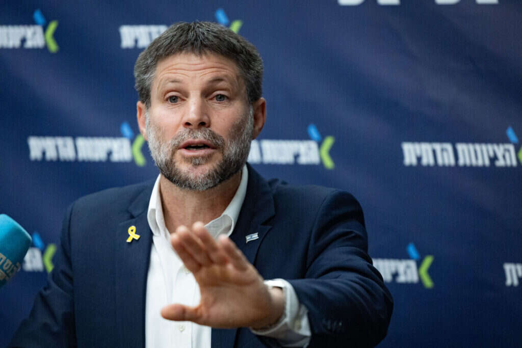 שר האוצר בצלאל סמוטריץ'. | יונתן זינדל, פלאש 90