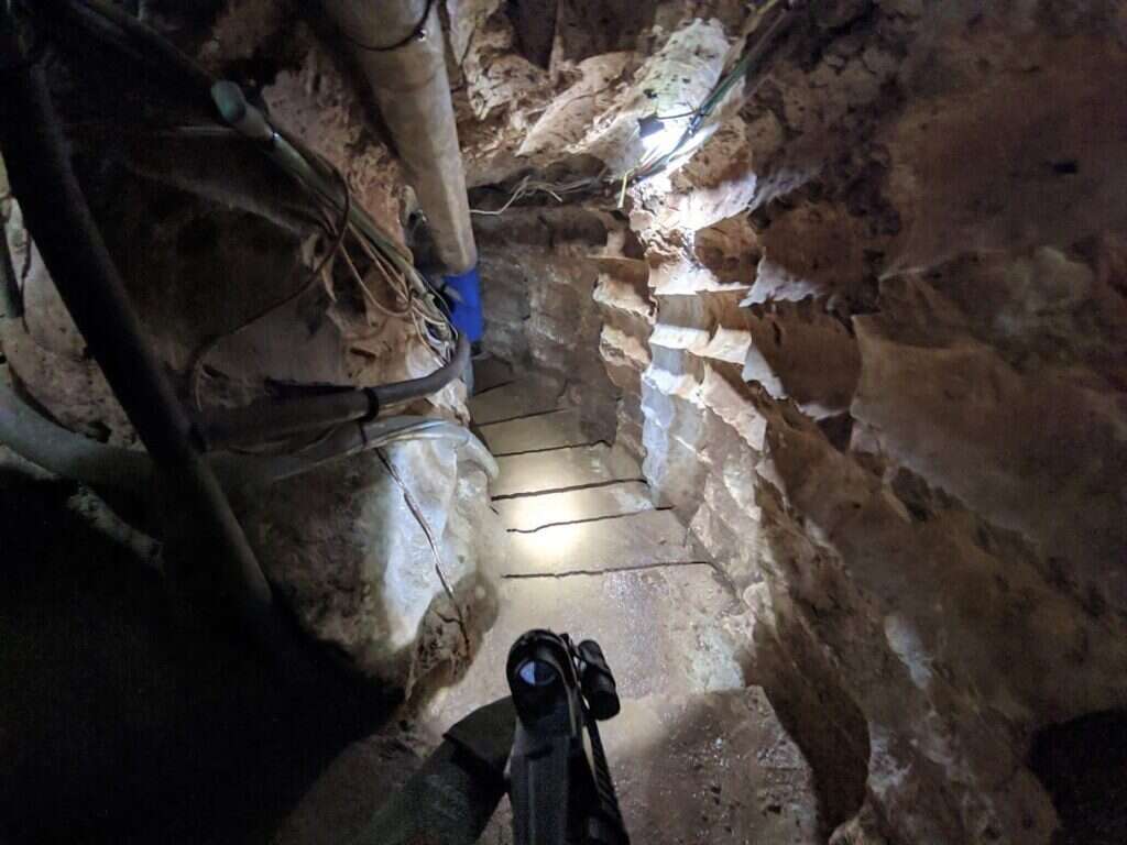 מנהרה חוצה משטח לבנון, שנחשפה לפני
המלחמה. | אליהו גליל