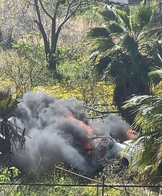 צילומים ברצועה: טנדר שרוף לאחר המתקפה