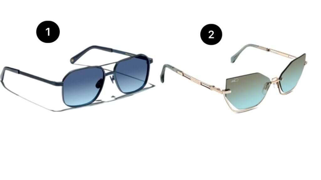 1) משקפי moscot. 2,150 שקל. | באדיבות המותג 2) משקפי cazal. 3,600 שקל.