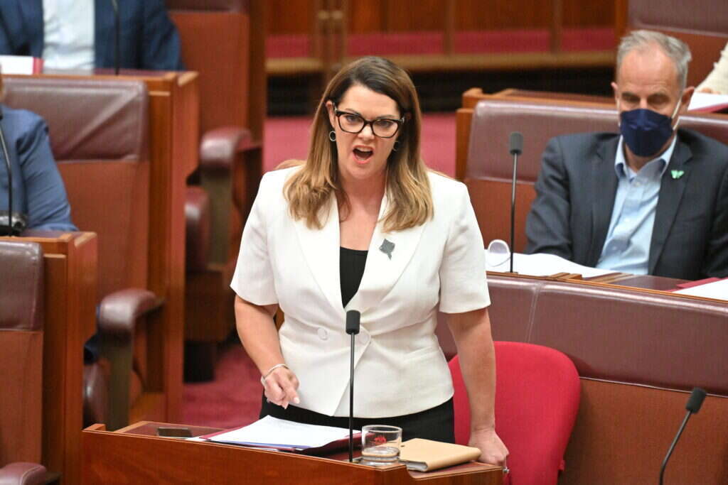 הסנאטורית האוסטרלית,  שרה הנסון-יאנג. | EPA