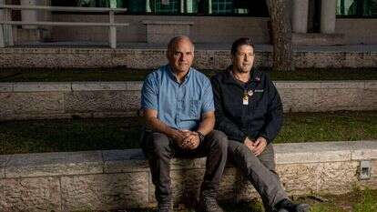 יזהר ליפשיץ ואליהו ליבמן. | נעמה שטרן