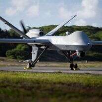 מל"ט אמריקני חמוש מסוג MQ-9 Reaper . | AP מל"ט אמריקני חמוש מסוג MQ-9 Reaper . | AP