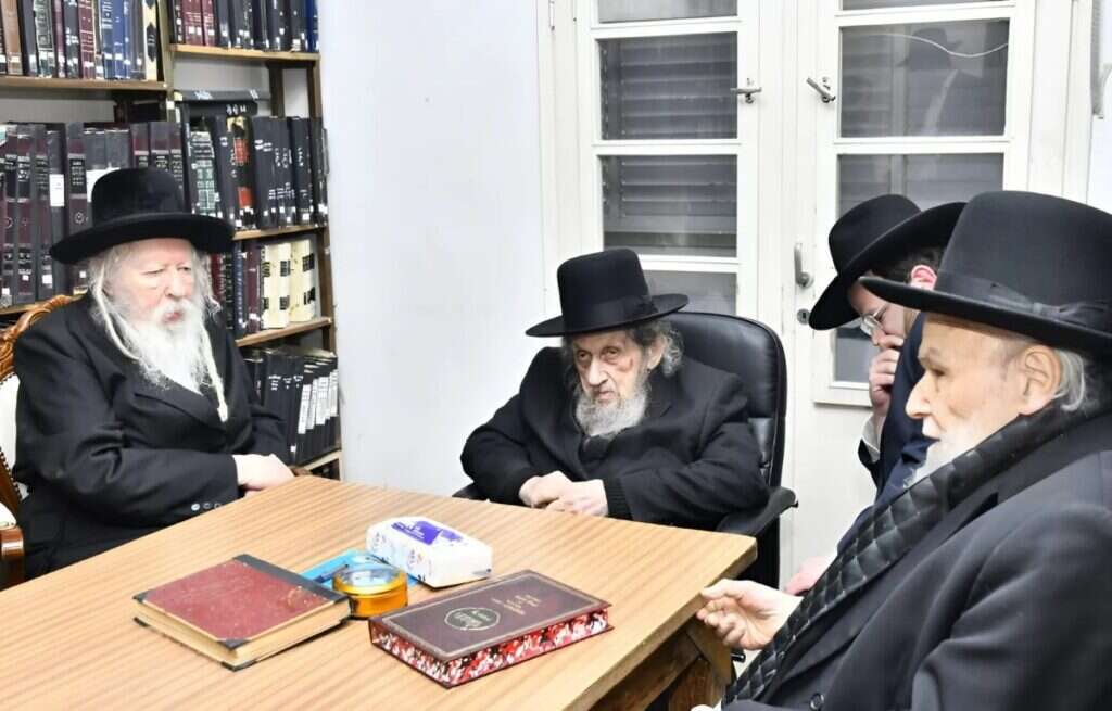 הרב הירש, הרב לנדו והאדמו"ר מגור, בני־ברק | שוקי לרר