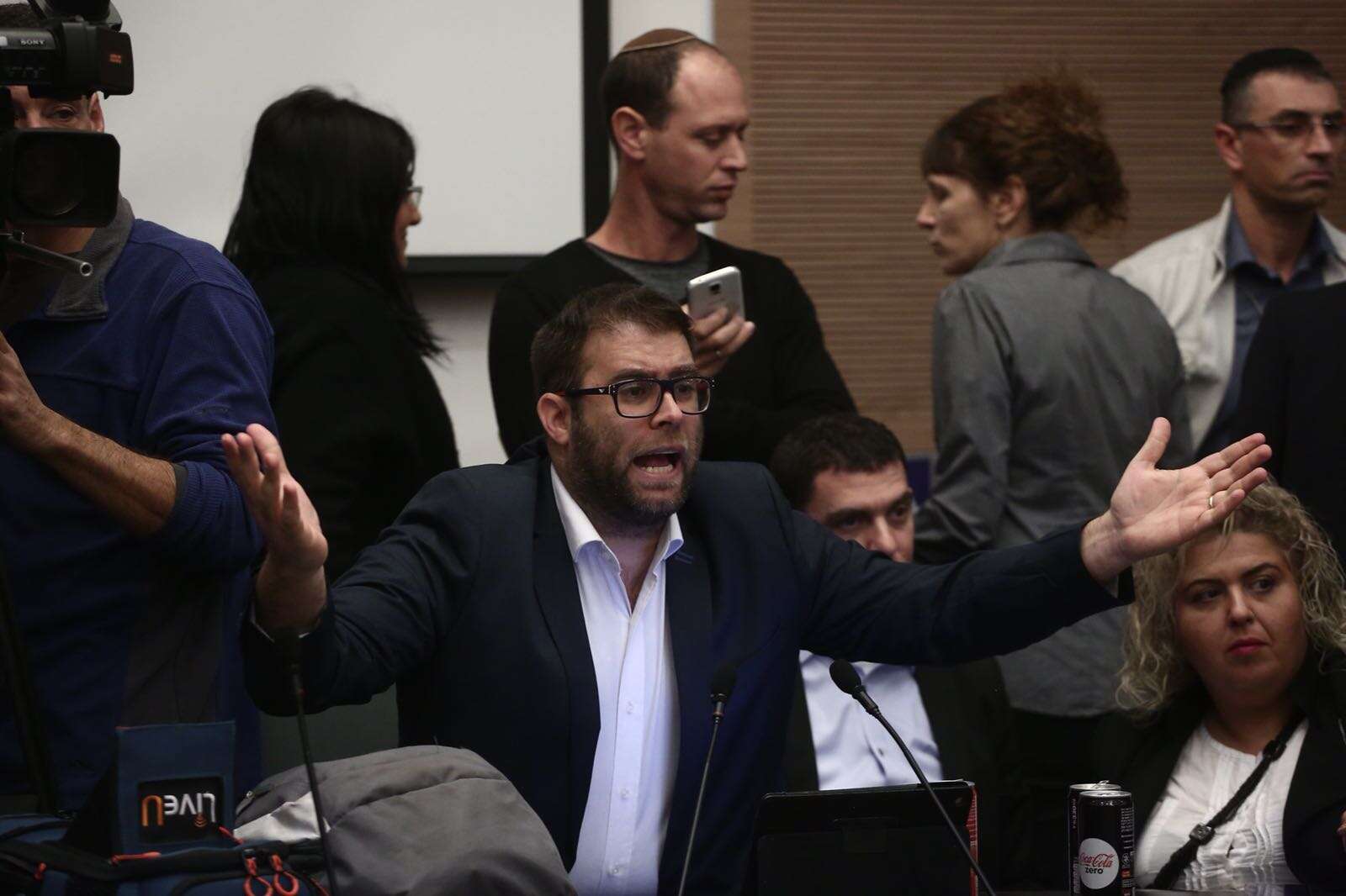 ח"כ אורן חזן בוועדת הפנים. | מרים אלסטר, פלאש90