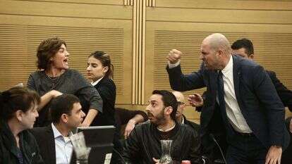 חילופי דברים קשים בין חברי הכנסת אמיר אוחנה ותמר זנדברג בוועדת הפנים. | מרים אלסטר, פלאש90