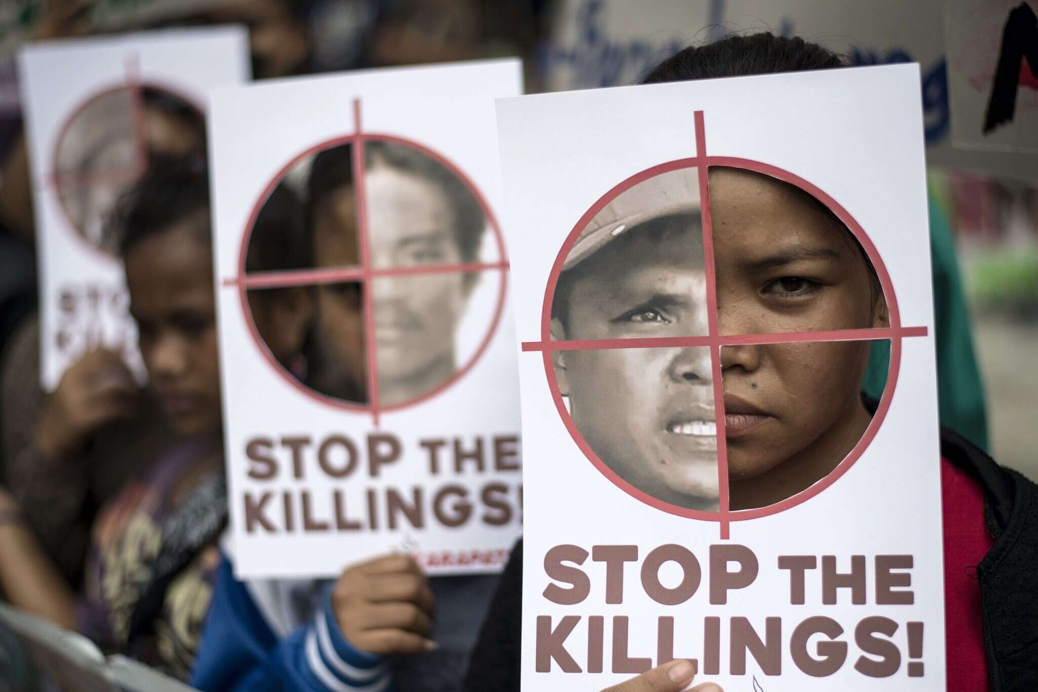 מחאה בפיליפינים. התושבים מבקשים: "די להרג". | AFP