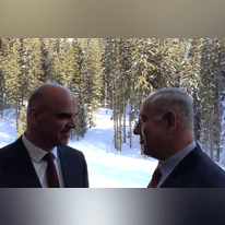 ראש הממשלה בנימין נתניהו ונשיא שווייץ אלן ברסט. | אריאל כהנא